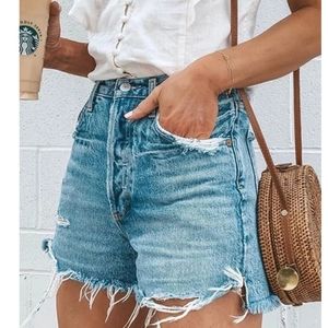 Denim shorts